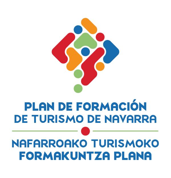 Logo plan de formación de turismo de Navarra
